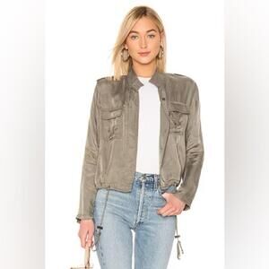 Rails Rowen Silky Utility Jacket in Sage, size small